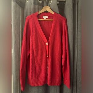 Ava & Viv 1x button down pink sweater